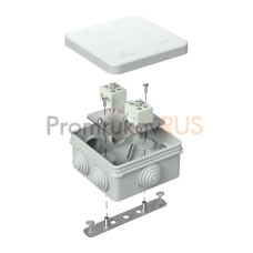 Коробка огнестойкая для о/п 40-0210-FR6.0-4 Е15-Е120 RAL7035 80х80х40 (44 шт/кор)
