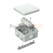 Коробка огнестойкая для о/п 40-0210-FR6.0-6 Е15-Е120 RAL7035 80х80х40 (44 шт/кор)