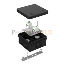 Коробка огнестойкая для о/п 40-0210-FR2.5-4 Е15-Е120 RAL9005 80х80х40