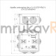 Фотография Коробка огнестойкая для о/п 40-0210-FR6.0-4 Е15-Е120 RAL9005 80х80х40, артикул 40-0210-9005-FR6.0-4
