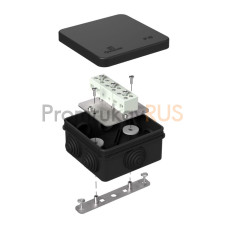 Коробка огнестойкая для о/п 40-0210-FR6.0-6 Е15-Е120 RAL9005 80х80х40