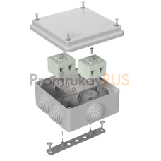 Коробка огнестойкая для о/п 40-0300-FR10.0-4 Е15-Е120 RAL7035 100х100х50 (14 шт/кор)
