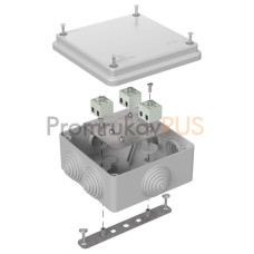 Коробка огнестойкая для о/п 40-0300-FR2.5-6 Е15-Е120 RAL7035 100х100х50 (14 шт/кор)