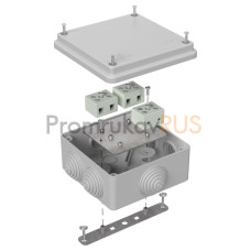 Коробка огнестойкая для о/п 40-0300-FR6.0-6 Е15-Е120 RAL7035 100х100х50 (14 шт/кор)