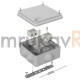 Коробка огнестойкая для о/п 40-0300-FR6.0-4-П Е15-Е120 с термопредохранителем RAL7035 100х100х50 (14 шт/кор)