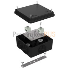 Коробка огнестойкая для о/п 40-0300-FR1.5-4 Е15-Е120 RAL9005 100х100х50 (14 шт/кор)