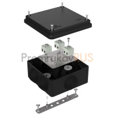 Коробка огнестойкая для о/п 40-0300-FR1.5-6 Е15-Е120 RAL9005 100х100х50 (14 шт/кор)