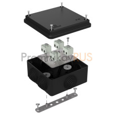 Коробка огнестойкая для о/п 40-0300-FR2.5-8 Е15-Е120 RAL9005 100х100х50 (14 шт/кор)