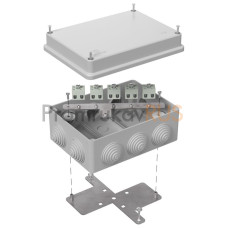 Коробка огнестойкая для о/п 40-0310-FR1.5-10 Е15-Е120 RAL7035 150х110х70 (6 шт/кор)