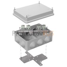 Коробка огнестойкая для о/п 40-0310-FR1.5-8 Е15-Е120 RAL7035 150х110х70 (6 шт/кор)