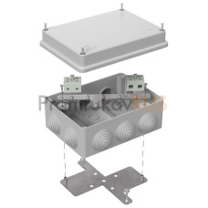 Коробка огнестойкая для о/п 40-0310-FR10.0-4 Е15-Е120 RAL7035 150х110х70 (6 шт/кор)