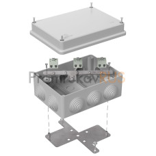 Коробка огнестойкая для о/п 40-0310-FR2.5-6 Е15-Е120 RAL7035 150х110х70 (6 шт/кор)