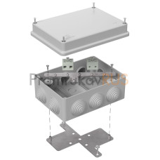 Коробка огнестойкая для о/п 40-0310-FR6.0-4 Е15-Е120 RAL7035 150х110х70 (6 шт/кор)