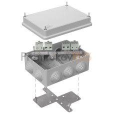 Коробка огнестойкая для о/п 40-0310-FR6.0-8 Е15-Е120 RAL7035 150х110х70 (6 шт/кор)