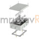 Коробка огнестойкая для о/п 40-0320-FR10.0-28 Е15-Е120 RAL7035 200х150х75 (5 шт/кор)