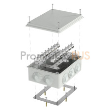 Коробка огнестойкая для о/п 40-0320-FR2.5-28 Е15-Е120 RAL7035 200х150х75 (5 шт/кор)
