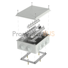 Коробка огнестойкая для о/п 40-0320-FR2.5-40 Е15-Е120 RAL7035 200х150х75 (5 шт/кор)