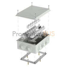 Коробка огнестойкая для о/п 40-0320-FR6.0-40 Е15-Е120 RAL7035 200х150х75 (5 шт/кор)