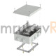 Коробка огнестойкая для о/п 40-0320-FR6.0-4-12-Р Е15-Е60 RAL7035 200х150х75 (5 шт/кор)