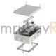 Коробка огнестойкая для о/п 40-0320-FR6.0-4-18-Р Е15-Е60 RAL7035 200х150х75 (5 шт/кор)