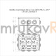 Коробка огнестойкая для о/п 40-0320-FR6.0-4-18-Р Е15-Е60 RAL7035 200х150х75 (5 шт/кор)