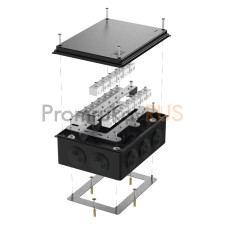 Коробка огнестойкая для о/п 40-0320-FR6.0-40 Е15-Е120 RAL9005 200х150х75 (5 шт/кор)