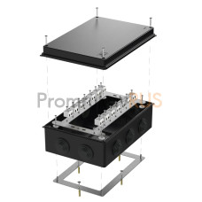 Коробка огнестойкая для о/п 40-0330-FR2.5-28 Е15-Е120 RAL9005 260х175х90 (7 шт/кор)