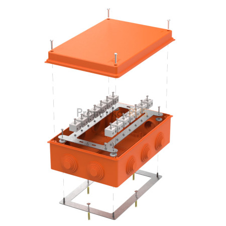 Фотография Коробка огнестойкая для о/п 40-0330-FR6.0-28 Е15-Е120 RAL2004 260х175х90 (7 шт/кор), артикул 40-0330-FR6.0-28