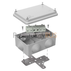 Коробка огнестойкая для о/п 40-0340-FR6.0-6 Е15-Е120 RAL7035 120х80х50 (23 шт/кор)