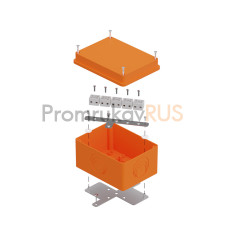 Коробка огнестойкая для о/п 40-0351-FR1.5-10 E15-E120 для о/п RAL2004 150х110х90 (6 шт/кор)