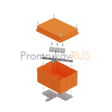 Коробка огнестойкая для о/п 40-0351-FR1.5-6 E15-E120 для о/п RAL2004 150х110х90 (6 шт/кор)