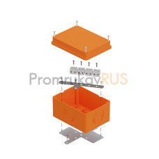 Коробка огнестойкая для о/п 40-0351-FR1.5-8 E15-E120 для о/п RAL2004 150х110х90 (6 шт/кор)