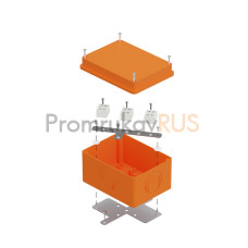 Коробка огнестойкая для о/п 40-0351-FR10.0-6 E15-E120 для о/п RAL2004 150х110х90 (6 шт/кор)