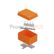 Коробка огнестойкая для о/п 40-0351-FR6.0-8 E15-E120 для о/п RAL2004 150х110х90 (6 шт/кор)