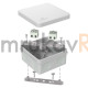 Коробка огнестойкая для о/п двухкомпонентная 60-0210-FR2.5-4 Е15-Е120 RAL7035 80х80х40