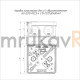 Коробка огнестойкая для о/п двухкомпонентная 60-0210-FR2.5-4 Е15-Е120 RAL7035 80х80х40