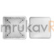 Фотография Коробка распределительная 60-0213-9003м для прямого монтажа двухкомпонентная безгалогенная (HF) белая 80х80х40 (8шт/уп), артикул 60-0213-9003м