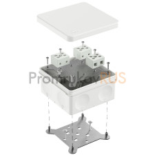 Коробка огнестойкая для о/п двухкомпонентная 60-0300-FR10.0-6 Е15-Е120 RAL9003 100х100х50 (14 шт/уп)