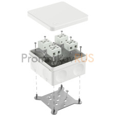 Коробка огнестойкая для о/п двухкомпонентная 60-0300-FR10.0-8 Е15-Е120 RAL9003 100х100х50 (14 шт/уп)