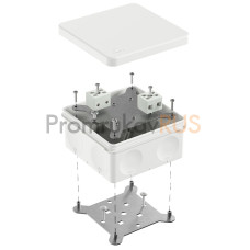 Коробка огнестойкая для о/п двухкомпонентная 60-0300-FR6.0-4 Е15-Е120 RAL9003 100х100х50 (14 шт/уп)