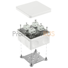 Коробка огнестойкая для о/п двухкомпонентная 60-0300-FR6.0-8 Е15-Е120 RAL9003 100х100х50 (14 шт/уп)