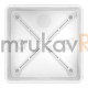 Фотография Коробка распределительная 60-0300-9003-ПП для ПМ двухкомпонентная безгалогенная (HF) белая 100х100х50 с противопожарной пластиной (66шт/уп), артикул 60-0300-9003-ПП