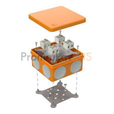 Коробка огнестойкая для о/п двухкомпонентная 60-0300-FR2.5-8 Е15-Е120 RAL2004 100х100х50 (14 шт/кор)