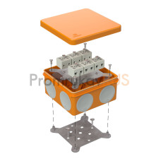 Коробка огнестойкая для о/п двухкомпонентная 60-0300-FR6.0-12 Е15-Е120 RAL2004 100х100х50 (14 шт/кор)