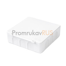 Коробка распределительная 60-0302-9003м для прямого монтажа двухкомпонентная безгалогенная (HF) белая 100х100х30 (8 шт/уп)