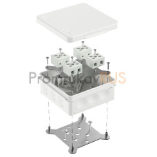 Коробка огнестойкая для о/п двухкомпонентная 60-0303-FR10.0-8 Е15-Е120 RAL9003 100х100х40 (16 шт/кор)