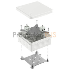 Коробка огнестойкая для о/п двухкомпонентная 60-0303-FR2.5-4 Е15-Е120 RAL9003 100х100х40 (16 шт/кор)
