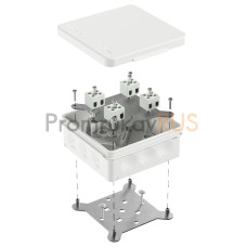 Коробка огнестойкая для о/п двухкомпонентная 60-0303-FR2.5-8 Е15-Е120 RAL9003 100х100х40 (16 шт/кор)
