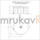 Коробка металлическая Октагон черная 130х130х63 (9 шт/кор)