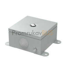 Коробка металлическая серая 110х110х65 (12 шт/кор)